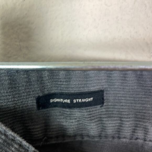 Talbots Signature Straight gray corduroy pants women’s 8P - Picture 9 of 13